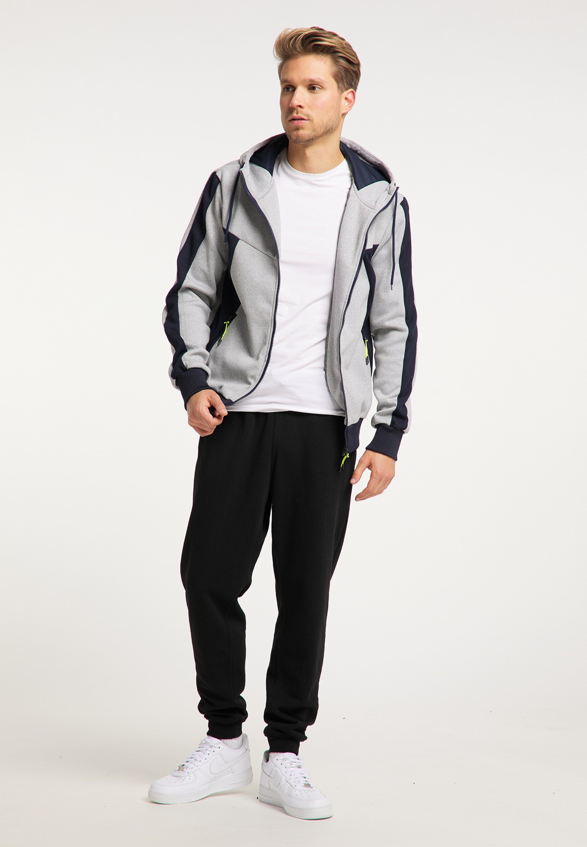 Männer Jacken Mo SPORTS Jacke in Hellgrau - XO55612 Männer Jacken Mo SPORTS Jacke in Hellgrau - XO55612