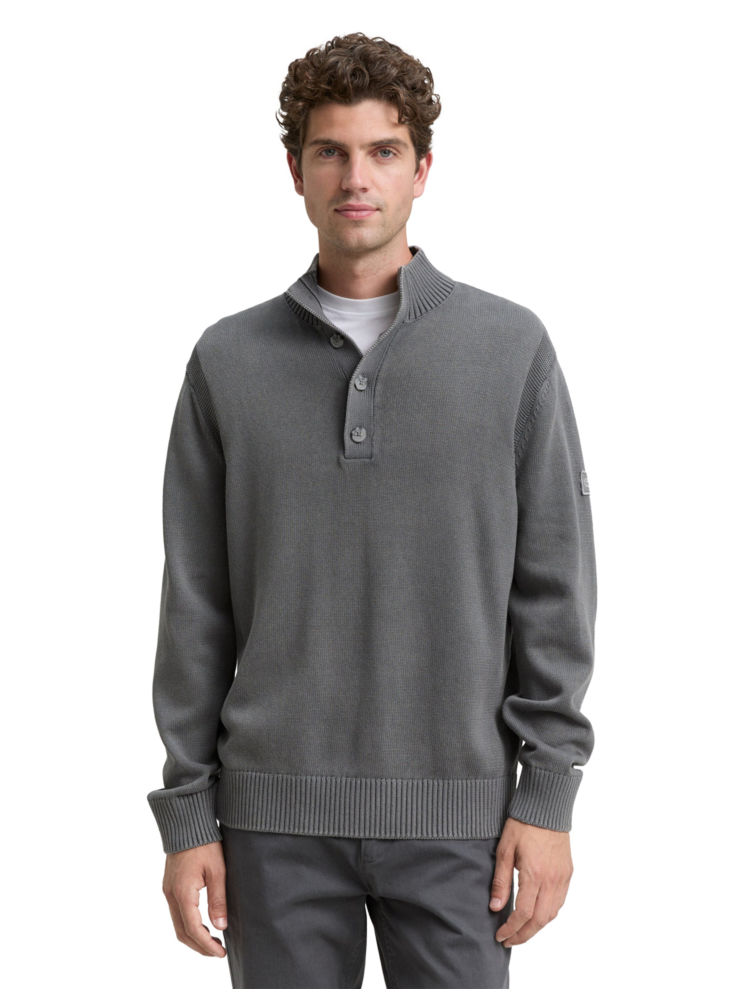 Pull-over TOM TAILOR en gris : devant