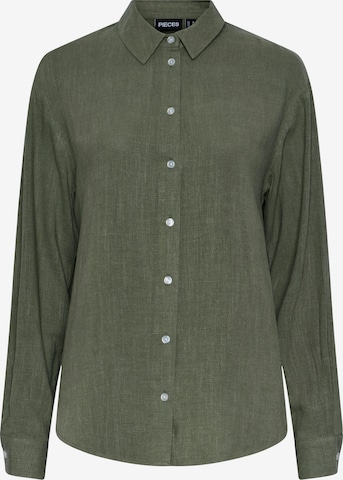 PIECES - Blusa 'VINSTY' en verde: frente