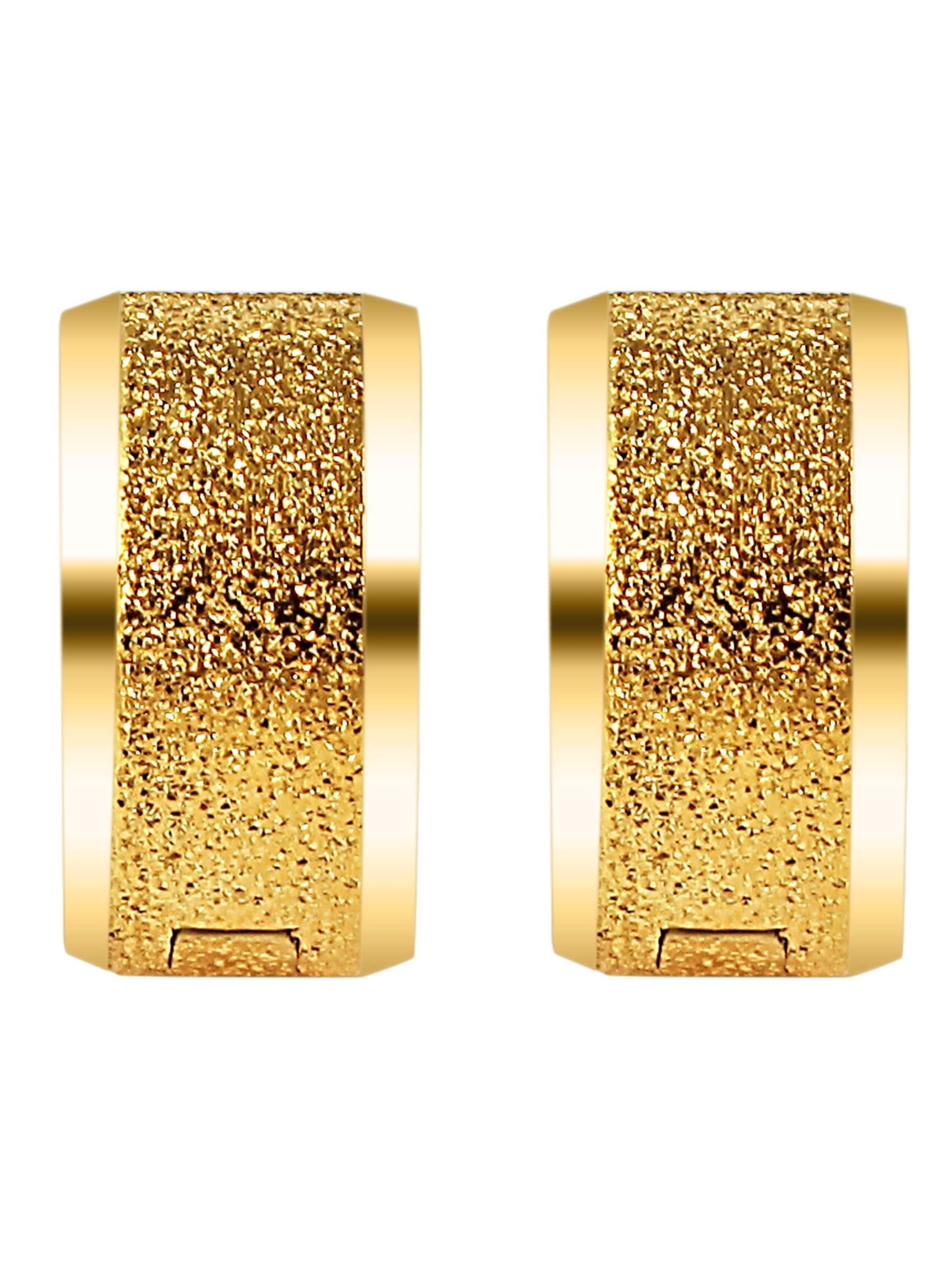 Akzent Ohrringe 'Glenne, langlebig'‌‌‌‌‌‌‌‌ in Gold: Vorderseite