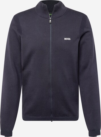 BOSS Knit Cardigan 'Ever-X_FZ' in Blue: front