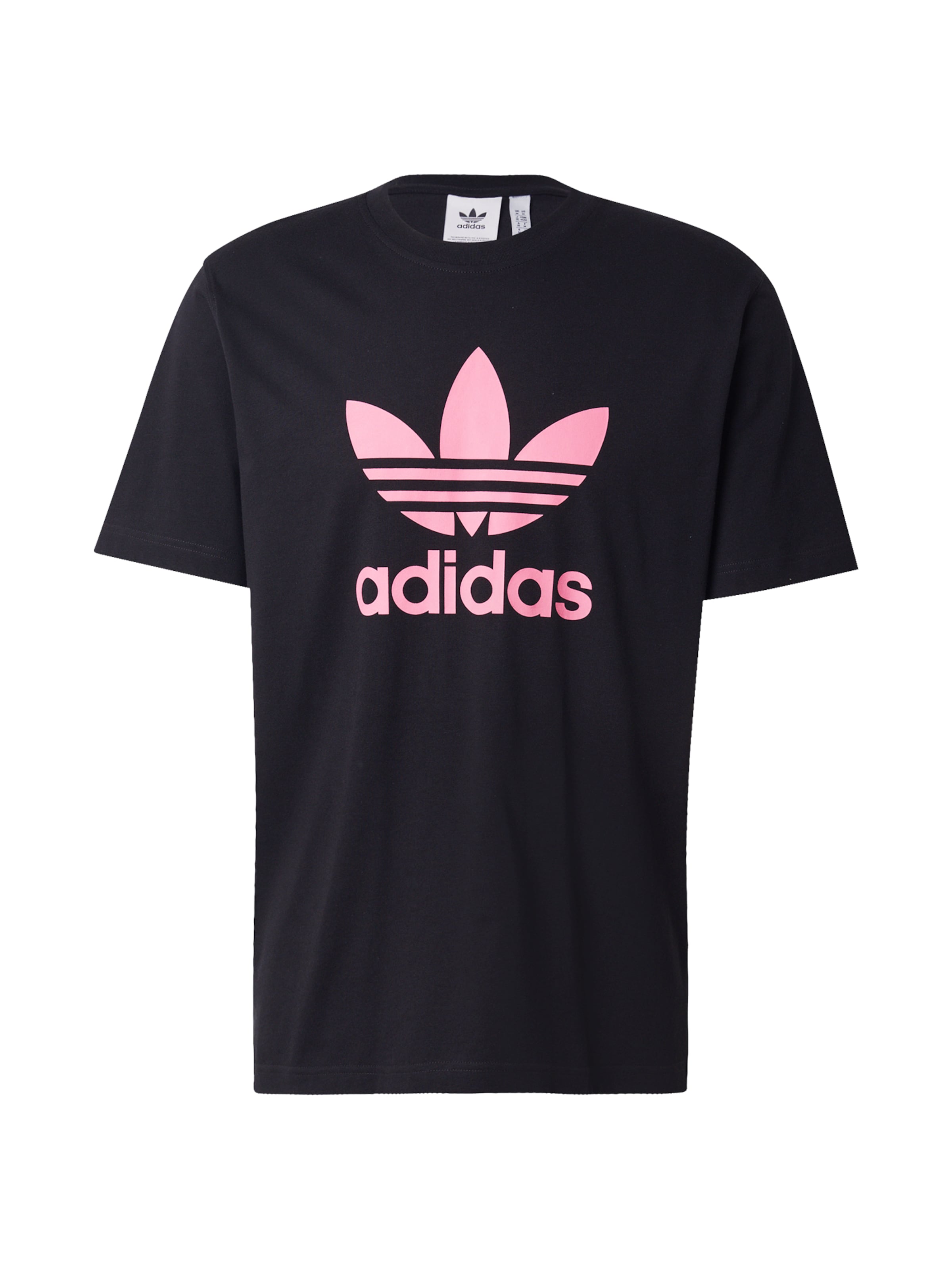 ADIDAS ORIGINALS Shirt 'Adicolor Trefoil' in Black: front