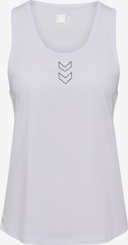 Hummel Sporttop 'Court' in Weiß: Vorderseite