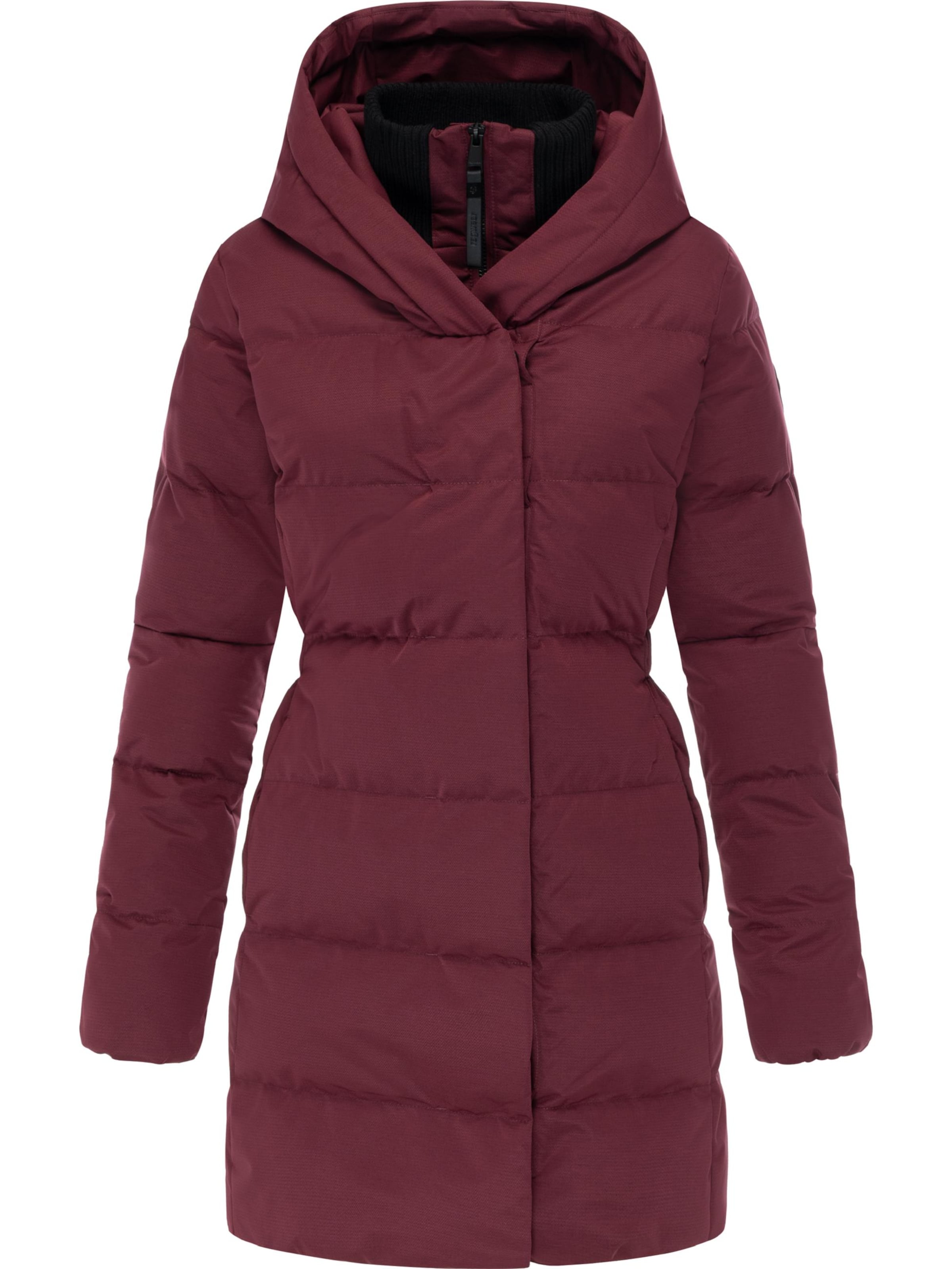 Ragwear - Sobretudo de inverno 'Niani' em vermelho: frente