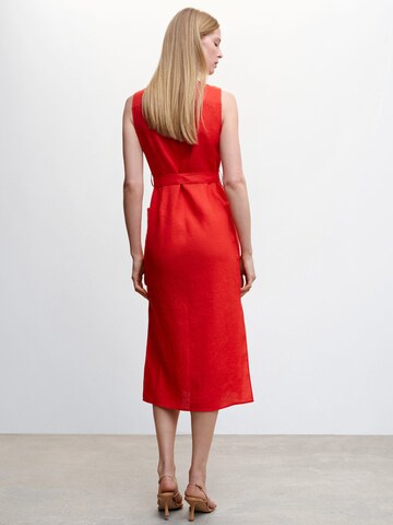 MANGO Letní šaty 'SAUSALIT' – červená
