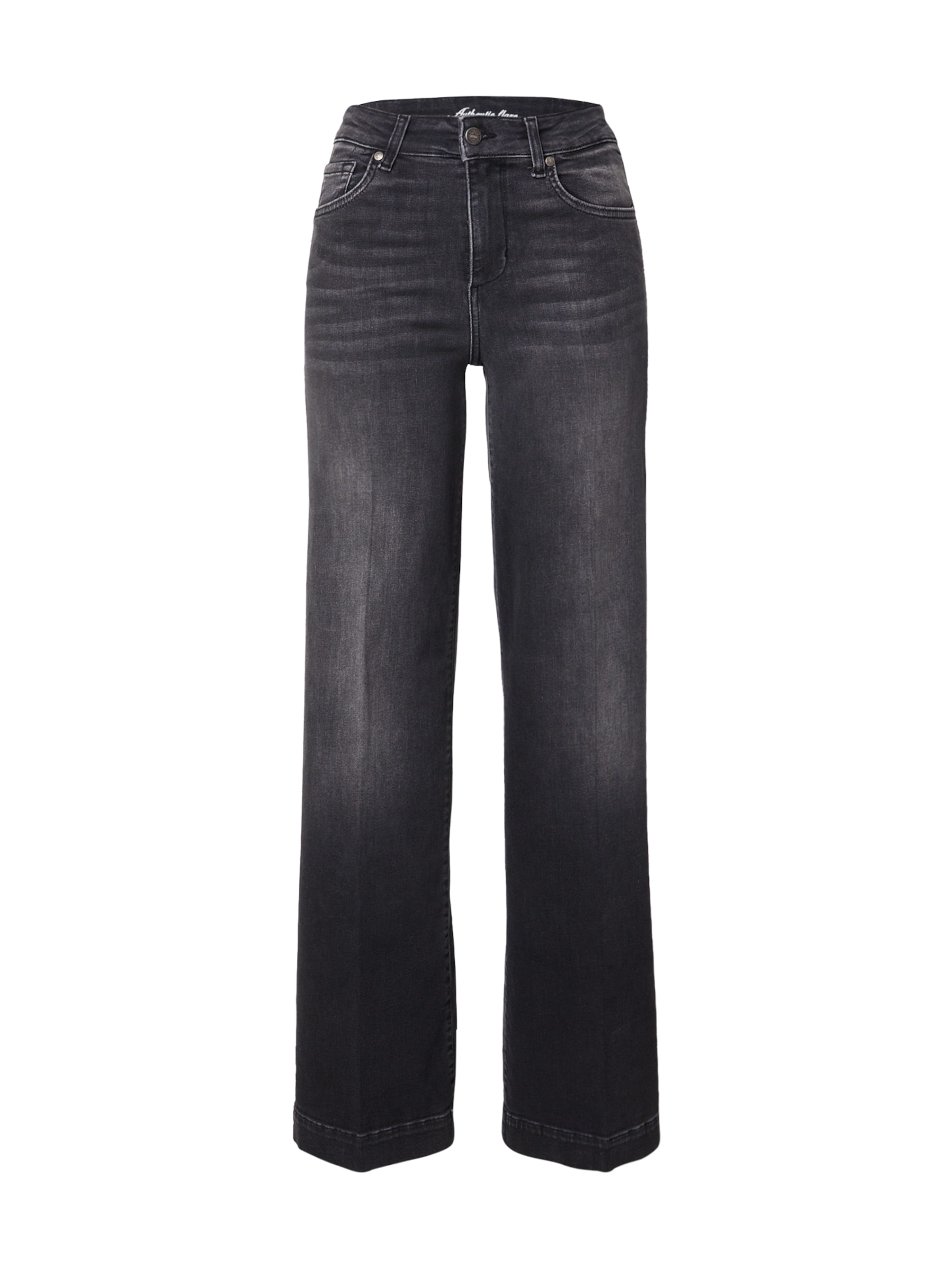 Liu Jo Широкий Джинсы 'AUTHENTIC' в Черный: спереди