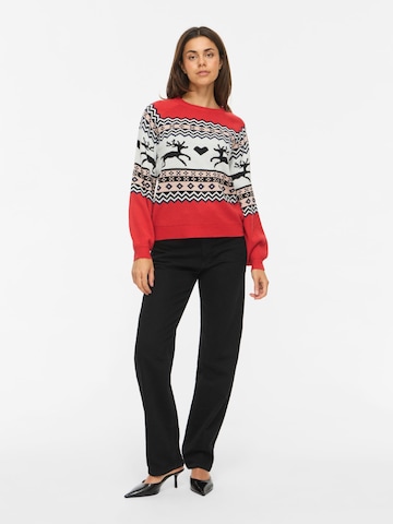 VILA - Jersey 'HOLIDAY' en rojo