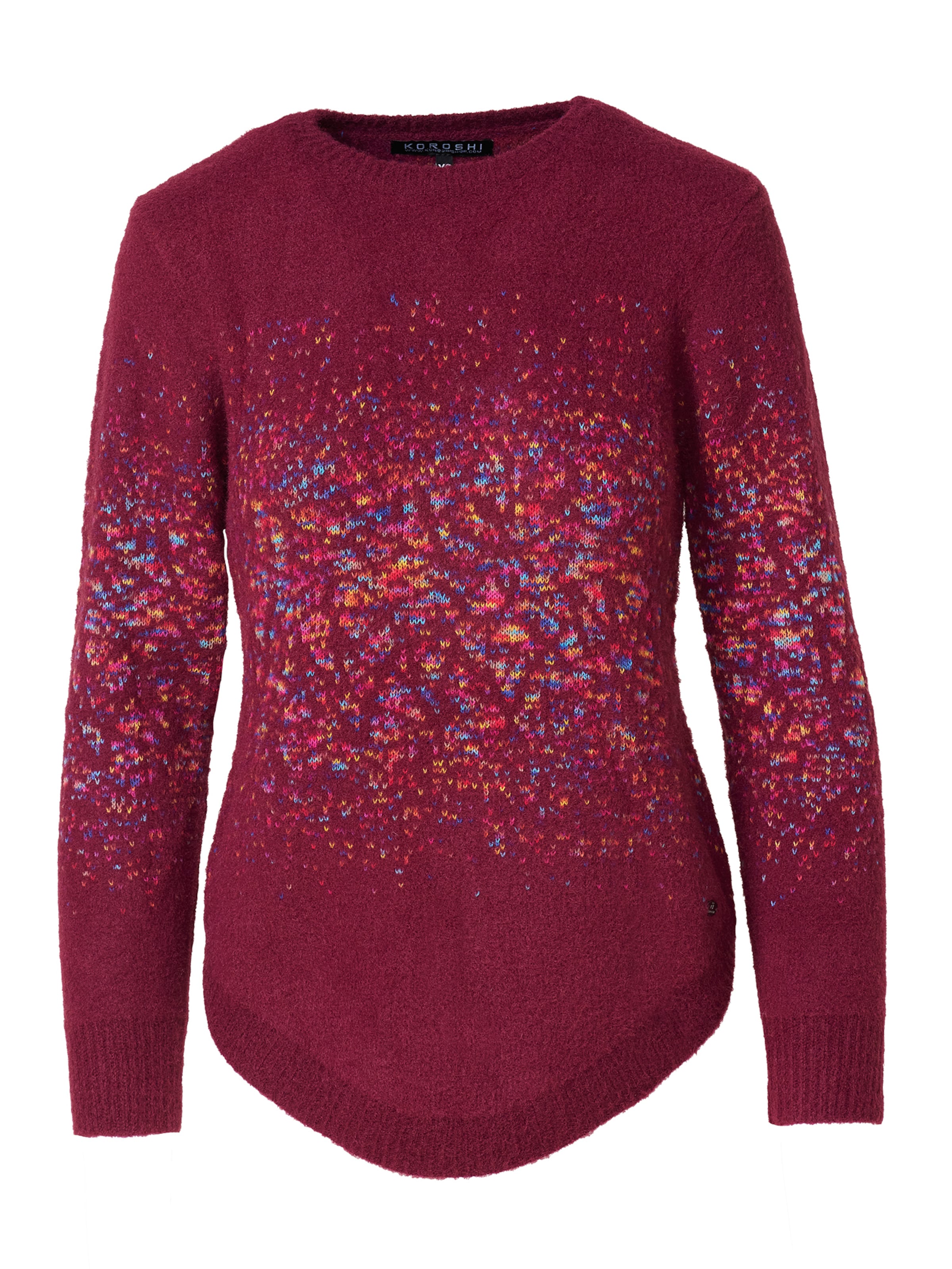 Pull-over KOROSHI en rouge : devant