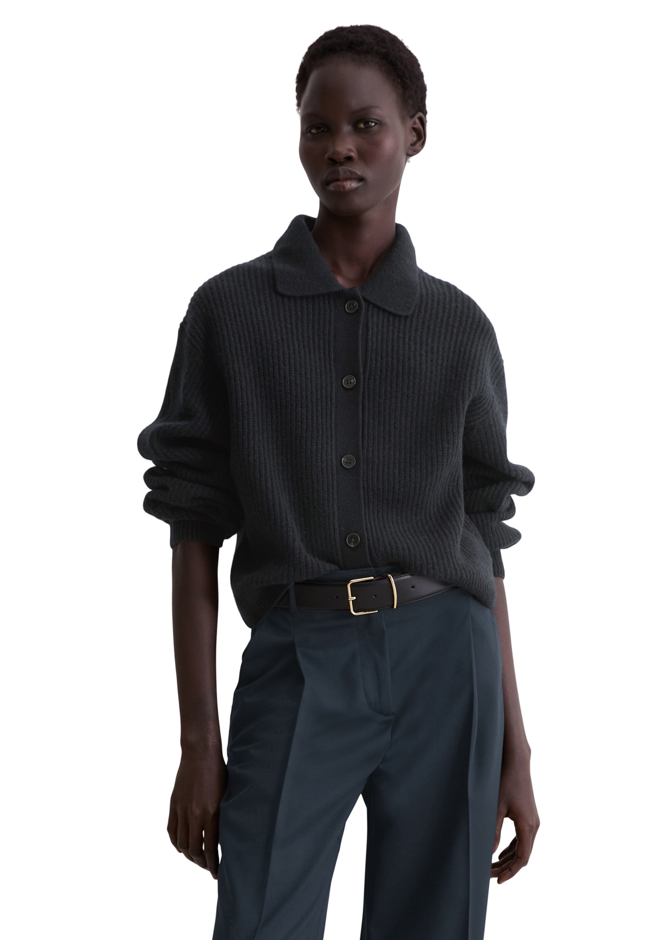 Marc O'Polo Knit cardigan in Blue: front