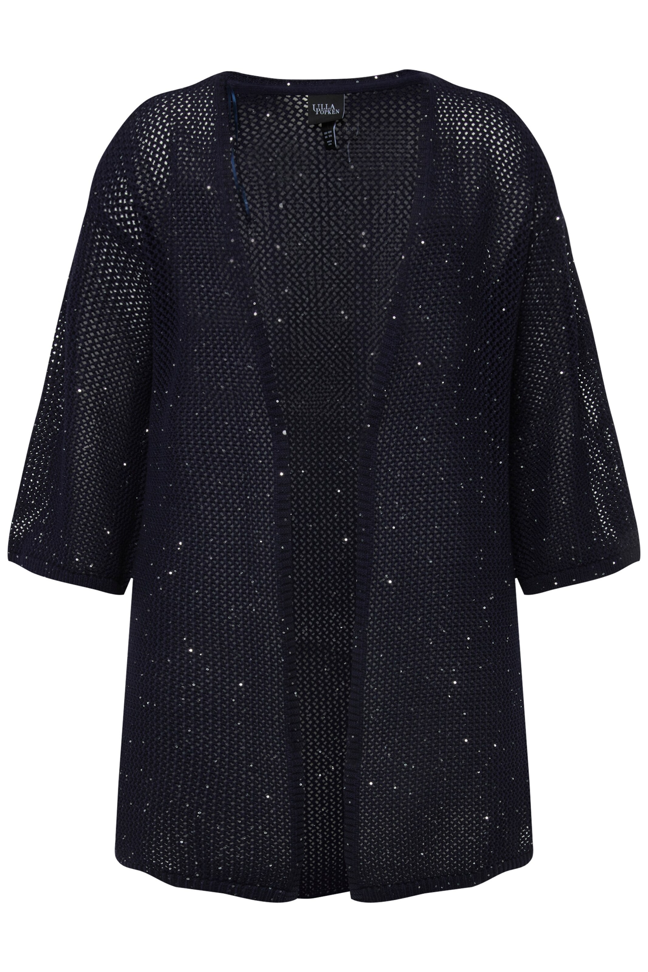 Ulla Popken Strickjacke in Blau: Vorderseite