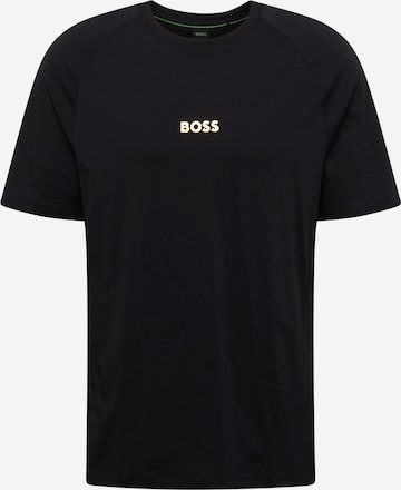 Maglietta di BOSS Green in nero: frontale