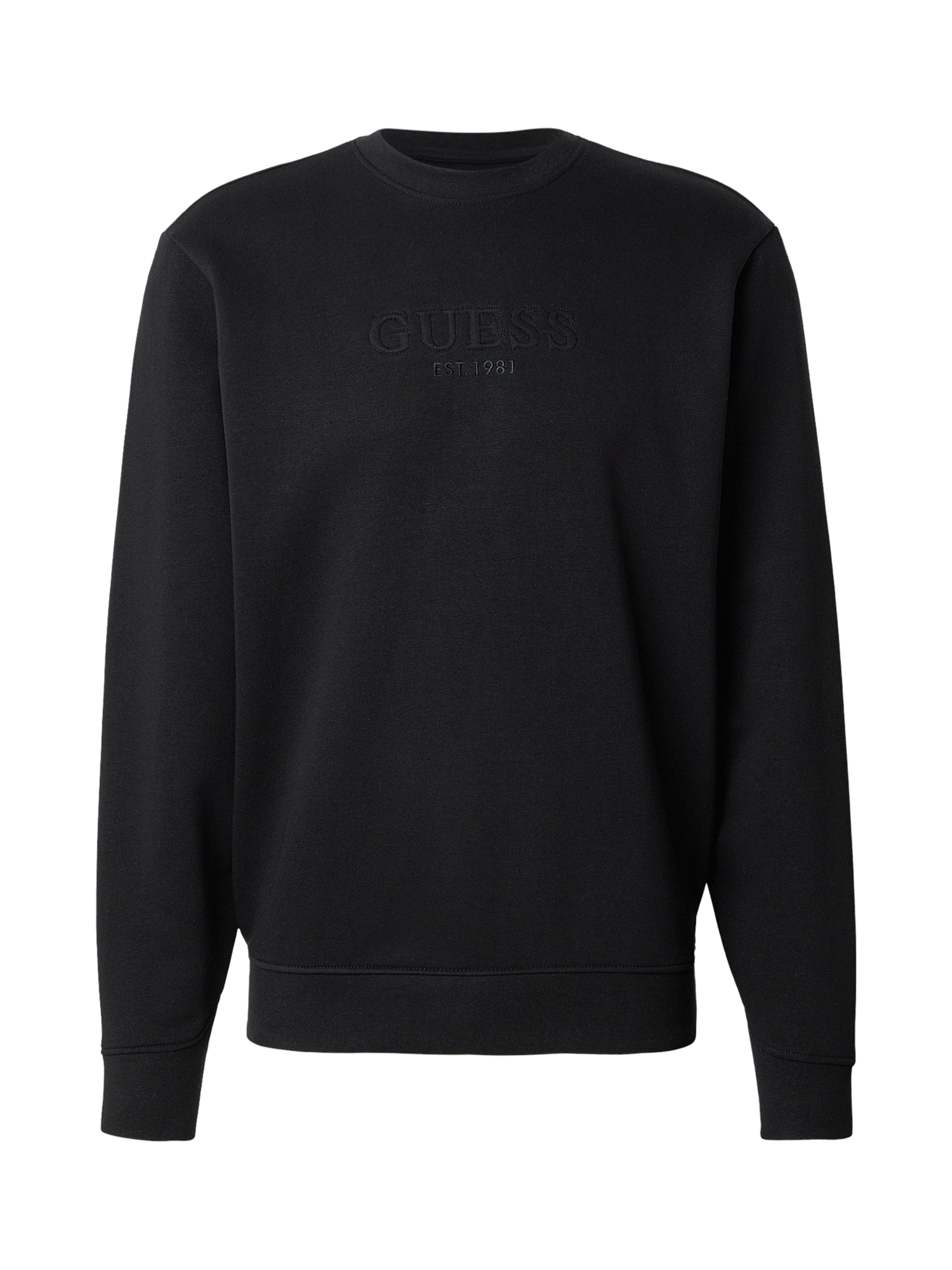 GUESS - Sudadera en negro: frente