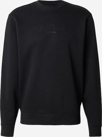 melns GUESS Sportisks džemperis: no priekšpuses