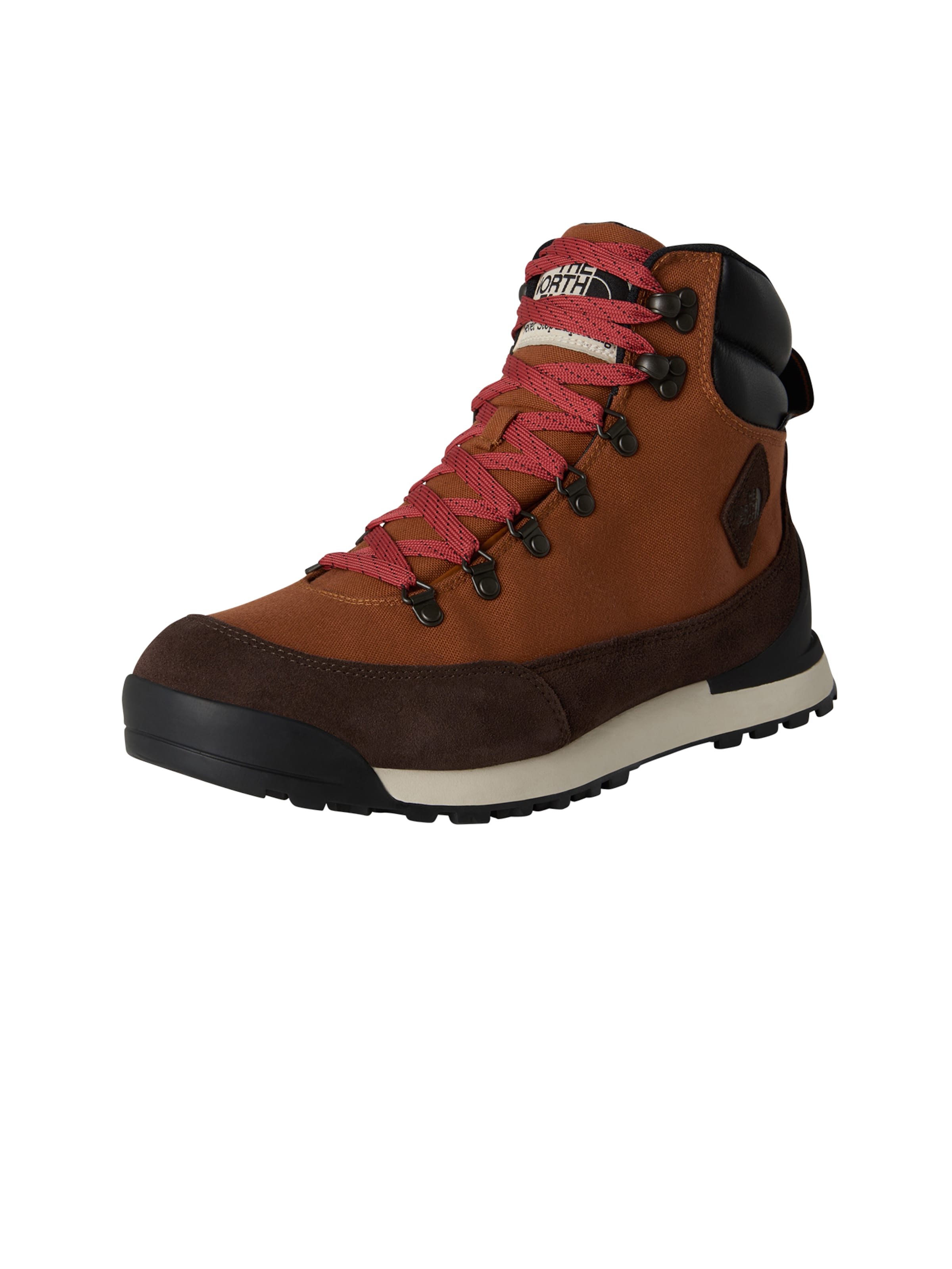 THE NORTH FACE Боти с връзки в червено: отпред