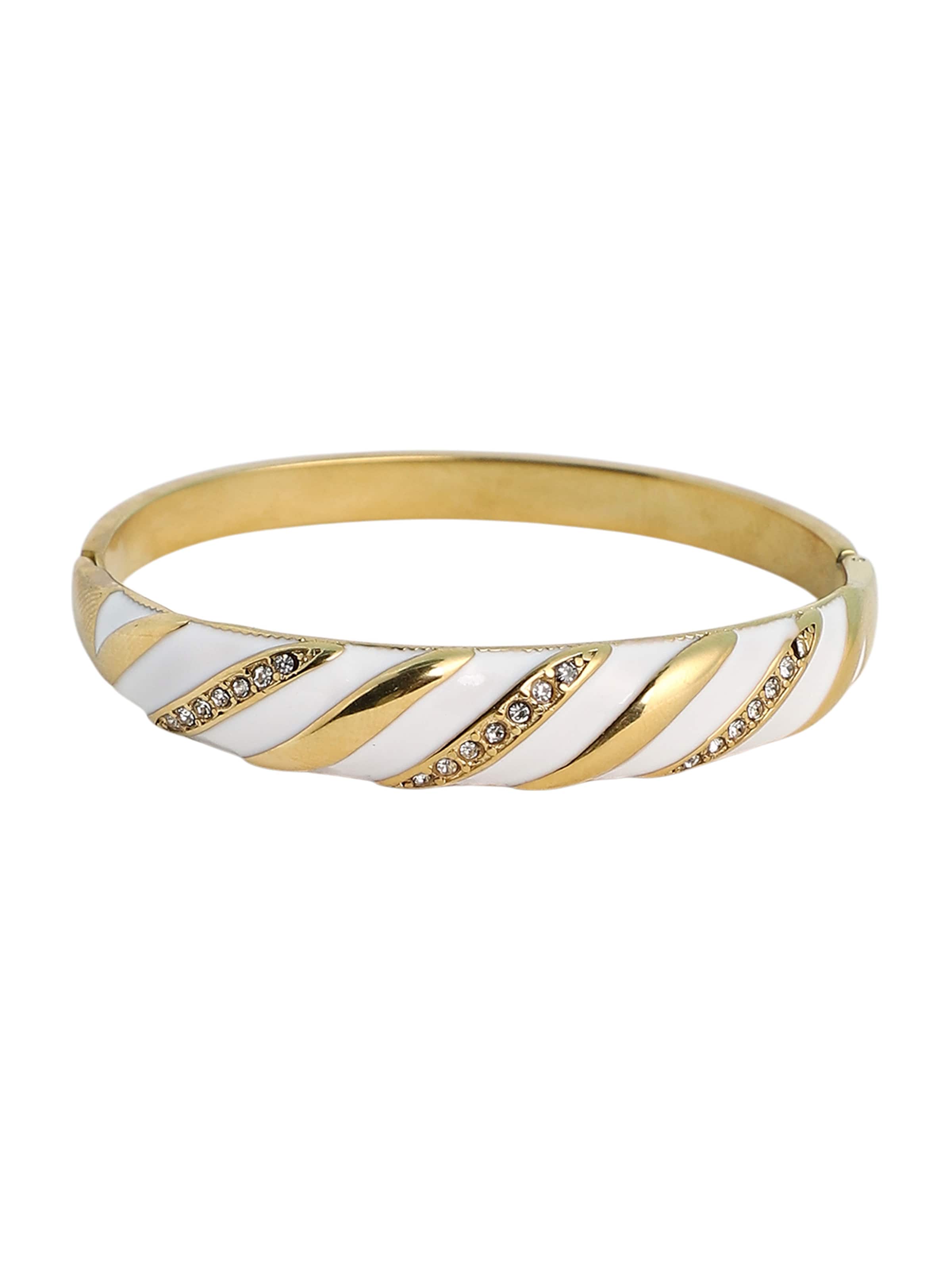 Brățară 'Zilla' de la SOHI pe alb: față