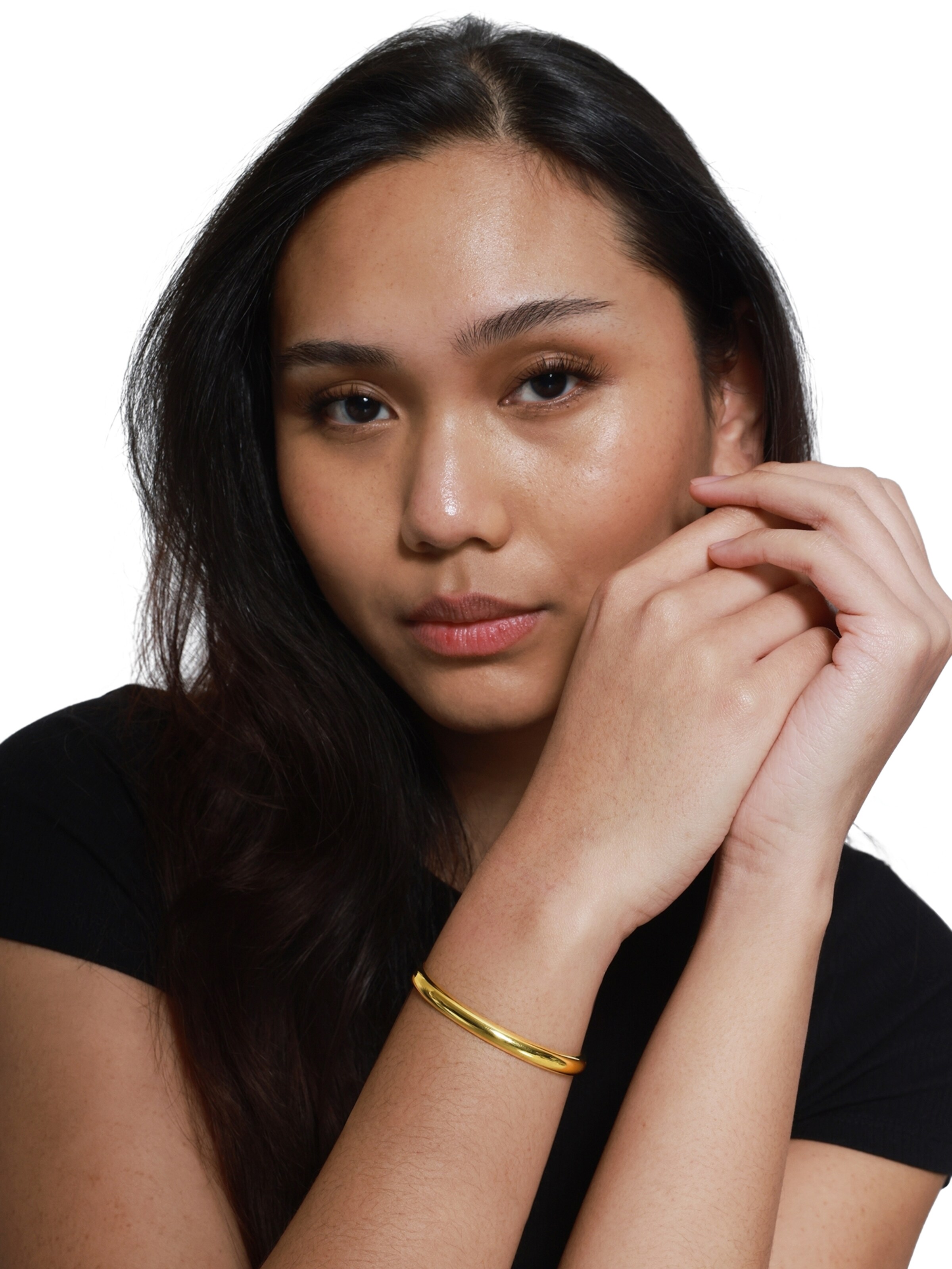 Heideman Armband 'Calvus' in Gold: Vorderseite