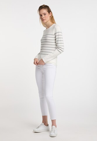 Pull-over DreiMaster Maritim en blanc