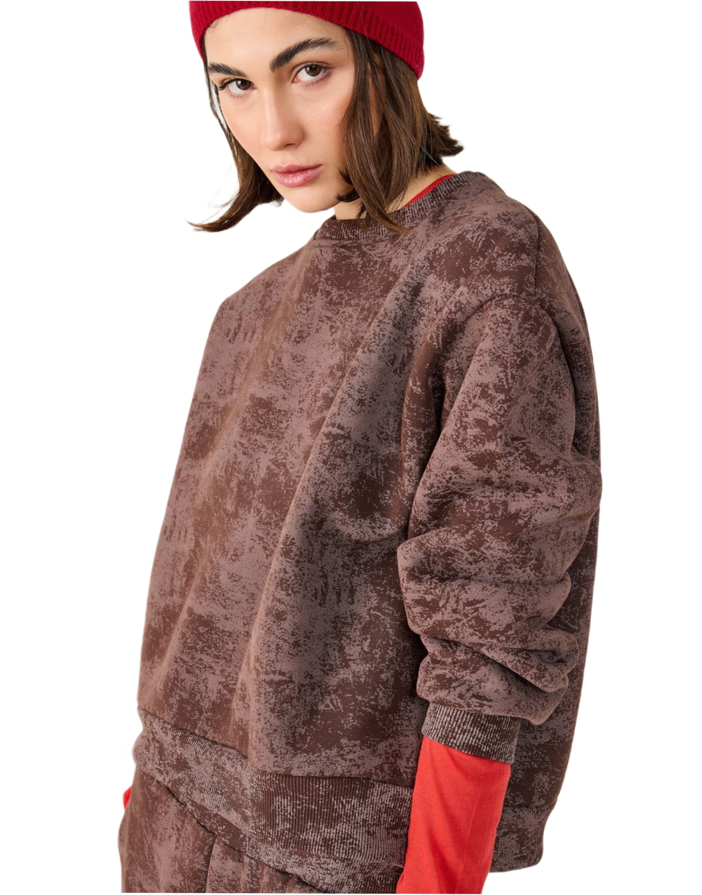 No Matter What Sweatshirt in Braun