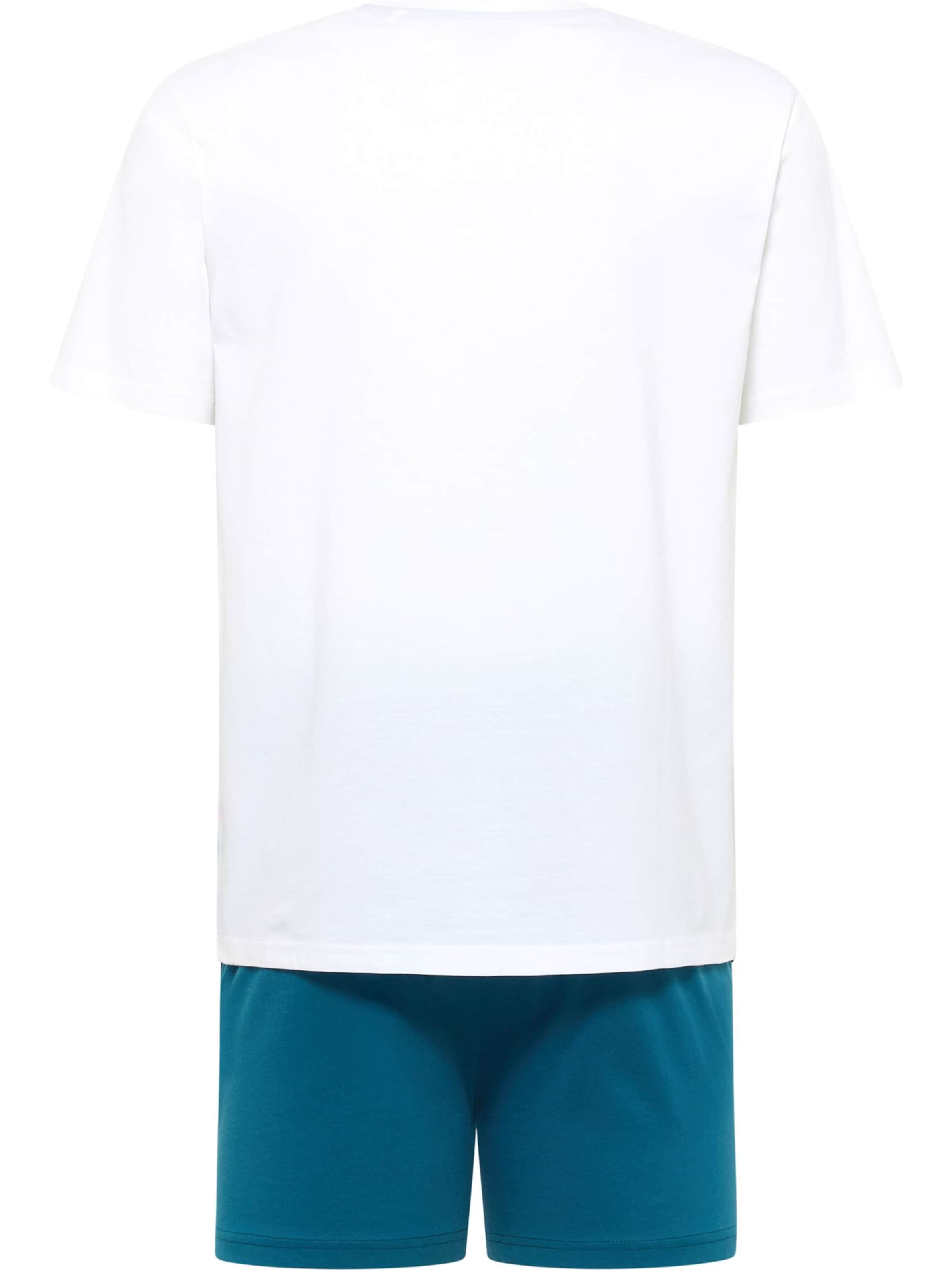 Carlo Colucci Pyjama kort ' Ferreri ' in Blauw