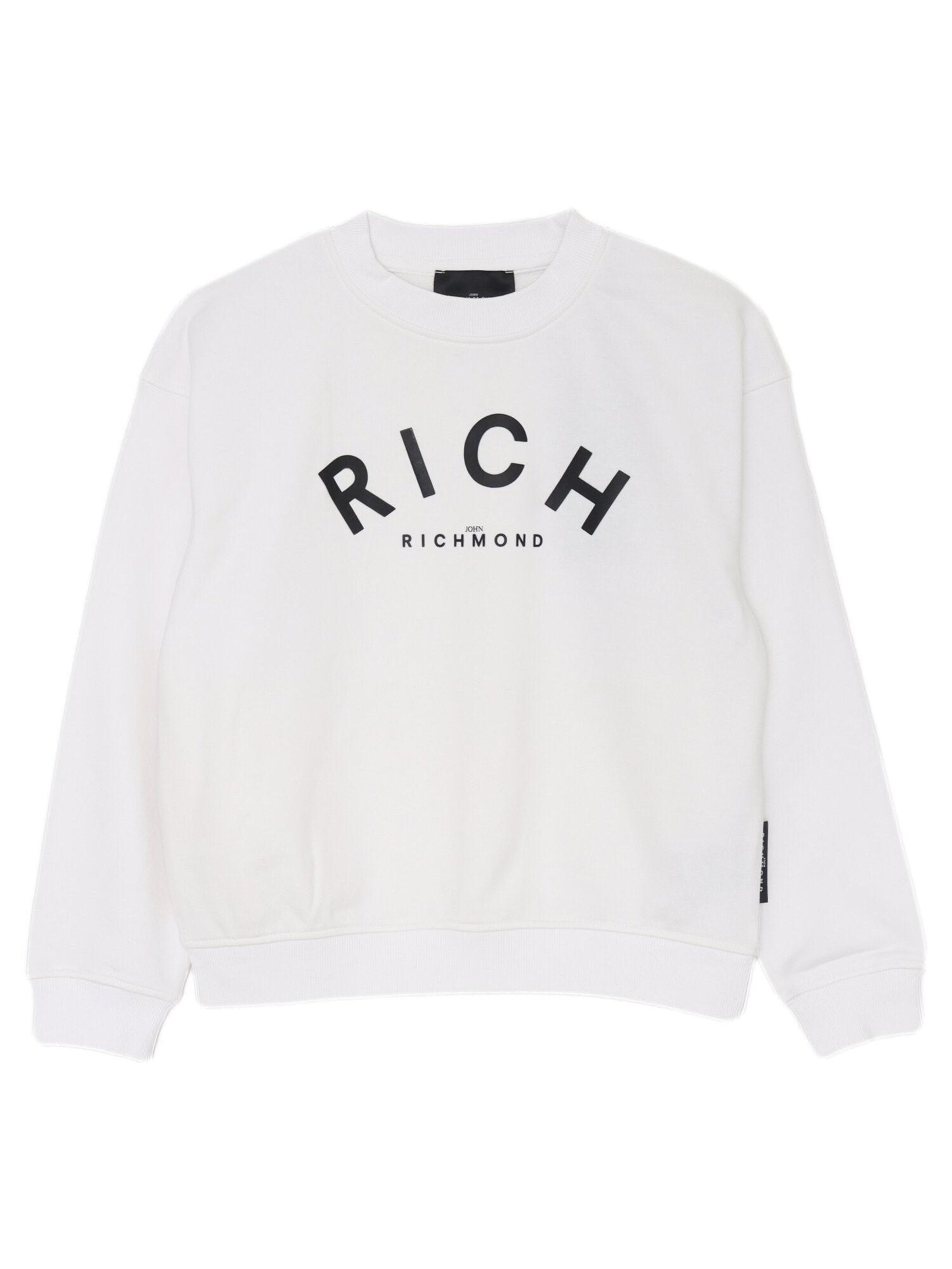 Felpa 'MAGAL' di John Richmond in bianco: frontale