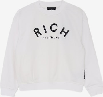 John Richmond Sweatshirt 'MAGAL' in Weiß: Vorderseite