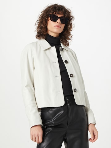 OAKWOOD Between-Season Jacket in White: front