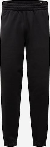 ADIDAS ORIGINALS Tapered Pants 'Adicolor Trefoil Sweat' in Black: front