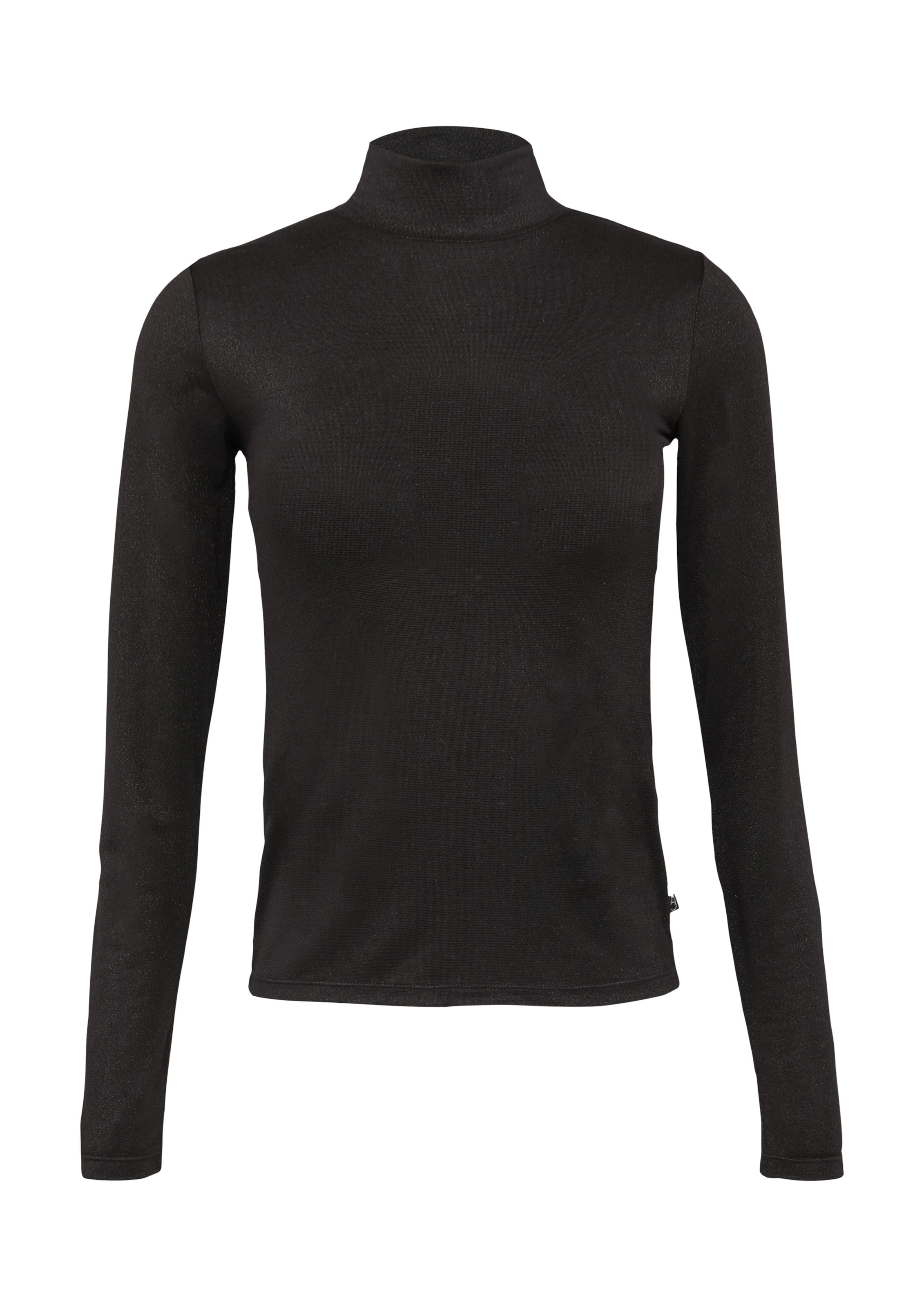 T-shirt QS en noir : devant