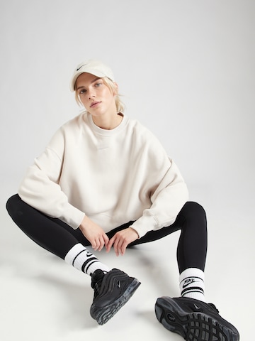 Nike Sportswear Sweatshirt 'Phoenix Fleece' in Beige