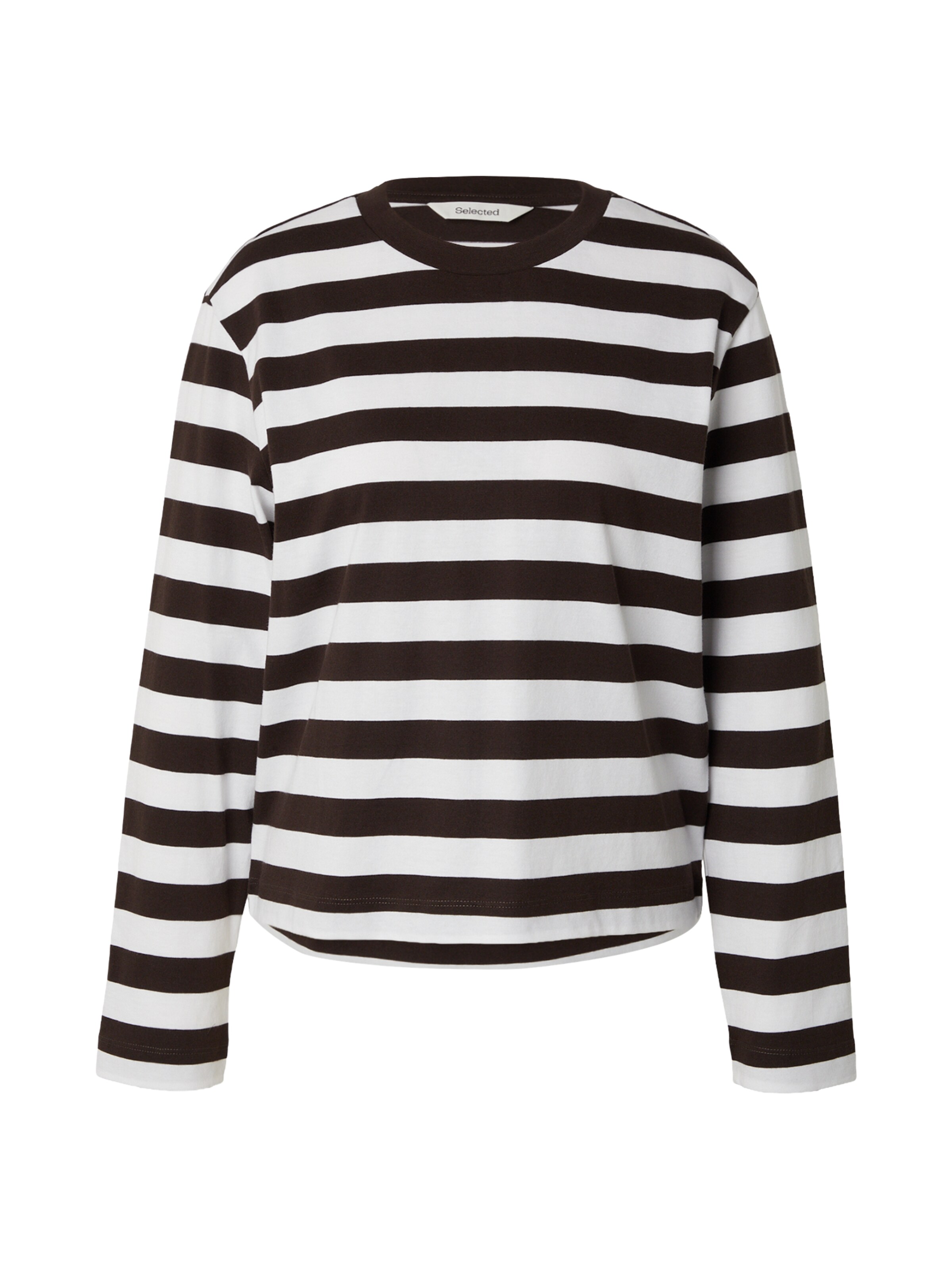 SELECTED FEMME Majica 'SLFESSENTIAL' | rjava barva: sprednja stran