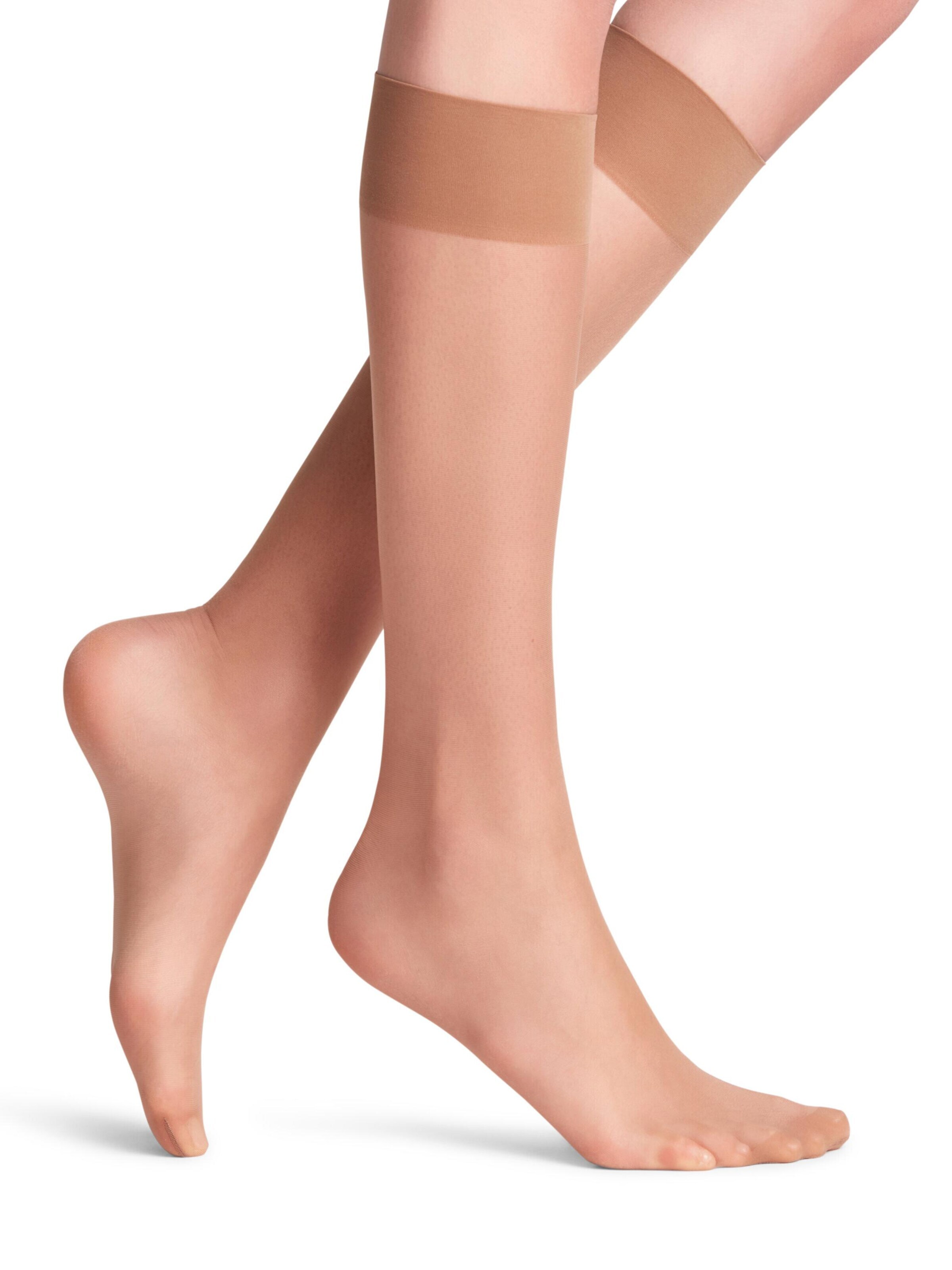 FALKE Overknee Strümpfe 'Seidenglatt'‌‌‌‌‌‌ in Gelb