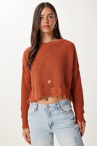 Happiness İstanbul Pullover i brun: forside