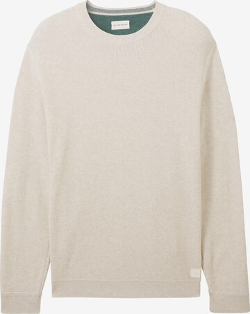 TOM TAILOR Sweater in White: front