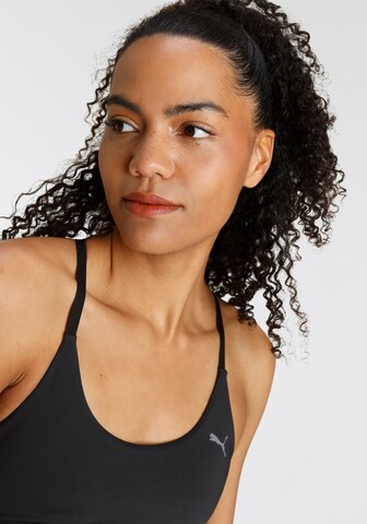 PUMA Bustier Sport-BH in Schwarz