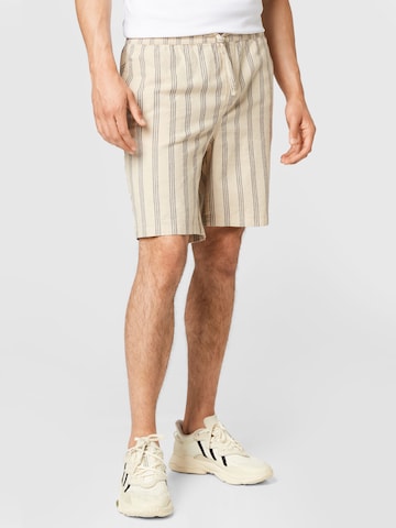 Regular Pantalon 'DAVE' JACK & JONES en beige : devant