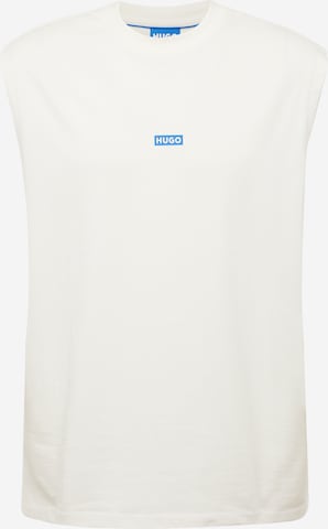 HUGO Blue - Camisa 'Nancoso' em branco: frente