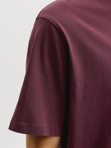 Coupe slim T-Shirt JACK & JONES en rouge