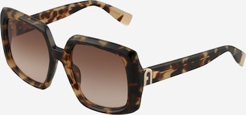 FURLA Sunglasses 'SFU709' in Brown: front