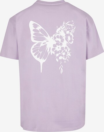 Merchcode T-Shirt 'Flowers Bloom' in Lila