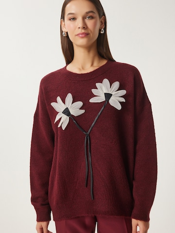 Happiness İstanbul Πουλόβερ σε κόκκινο: μπροστά