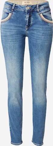 MOS MOSH Slimfit Jeans in Blauw: voorkant