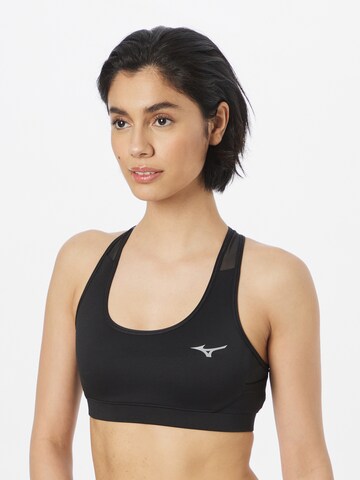 MIZUNO - Soutien Bustier Soutien de desporto 'Alpha' em preto: frente