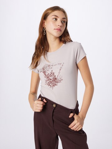 GUESS - Camiseta en gris: frente