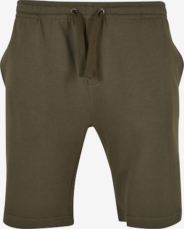 Urban Classics Regular Trousers in Green: front