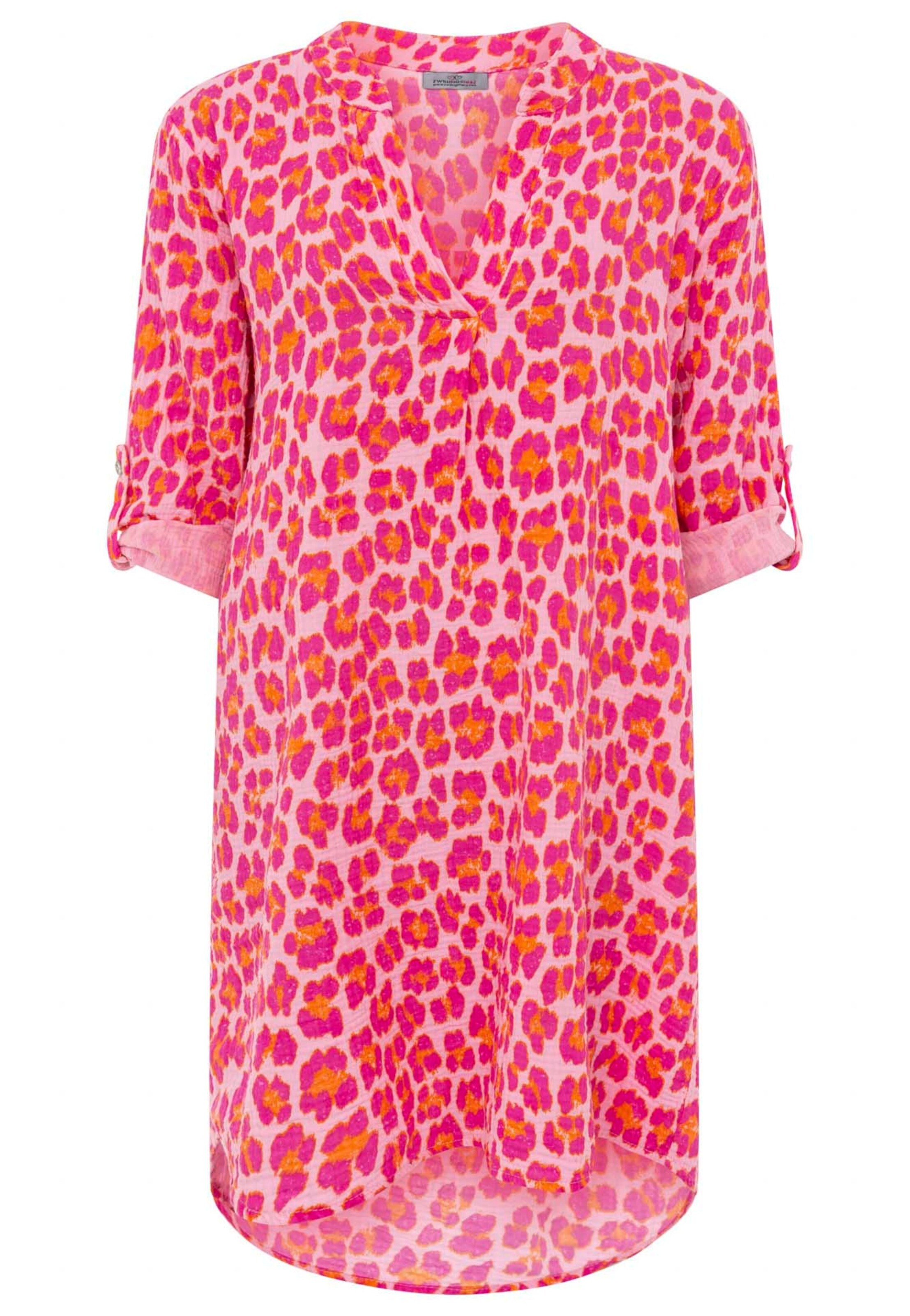 Zwillingsherz Tunic 'LEO' in Pink: front