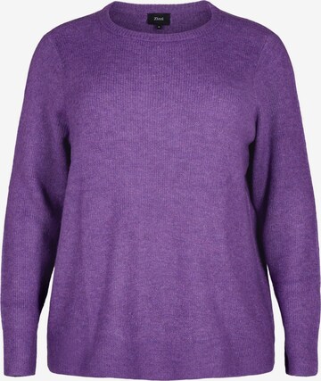 Zizzi Pullover 'CAMAYA' i lilla: forside