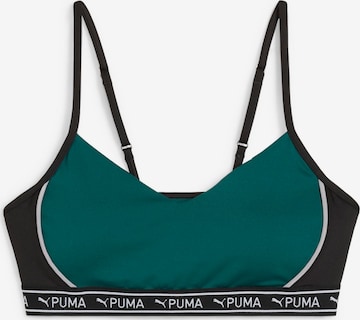 PUMA Bustier Urheilurintaliivit 'MOVE STRONG' värissä vihreä: etupuoli