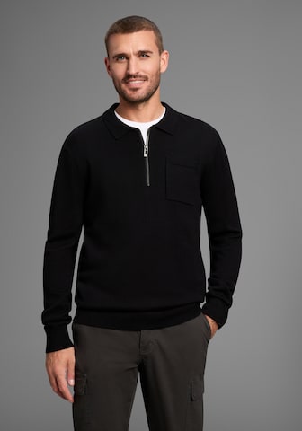 Bruno Banani LM Pullover in Schwarz: Vorderseite