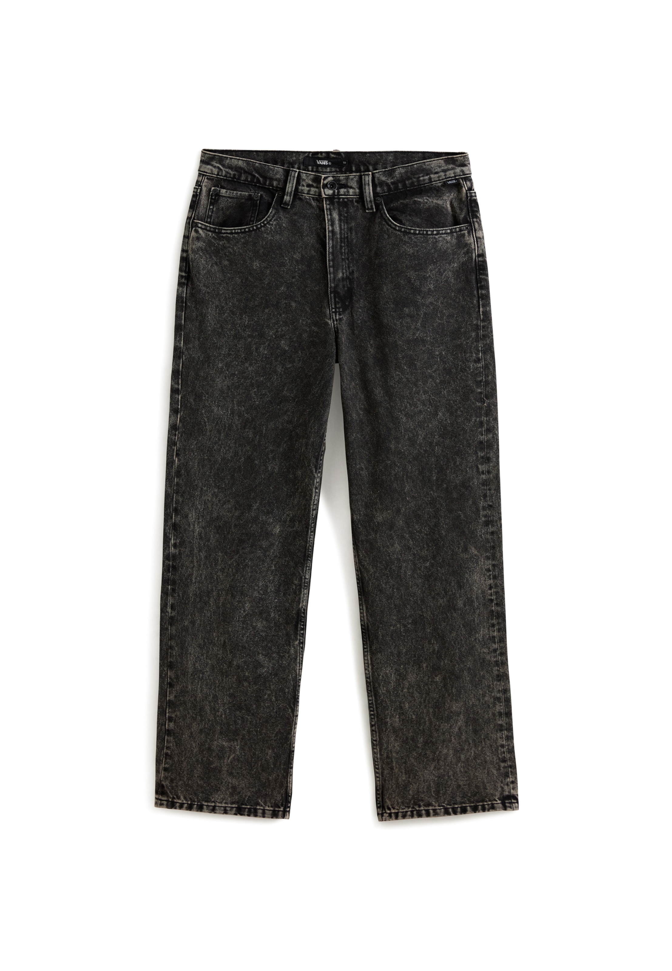 VANS Wide leg Jeans in Zwart: voorkant