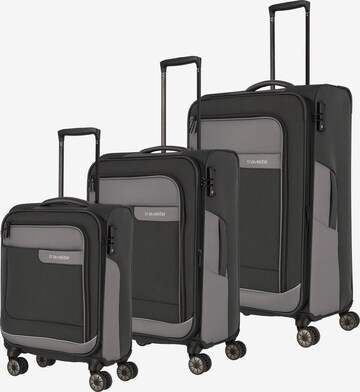 TRAVELITE Suitcase Set 'Viia' in Grey: front